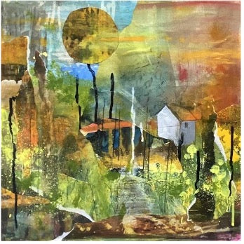 Mixed Media Collage with Acrylics Workshop with Jeanne Mundy_Just Makers