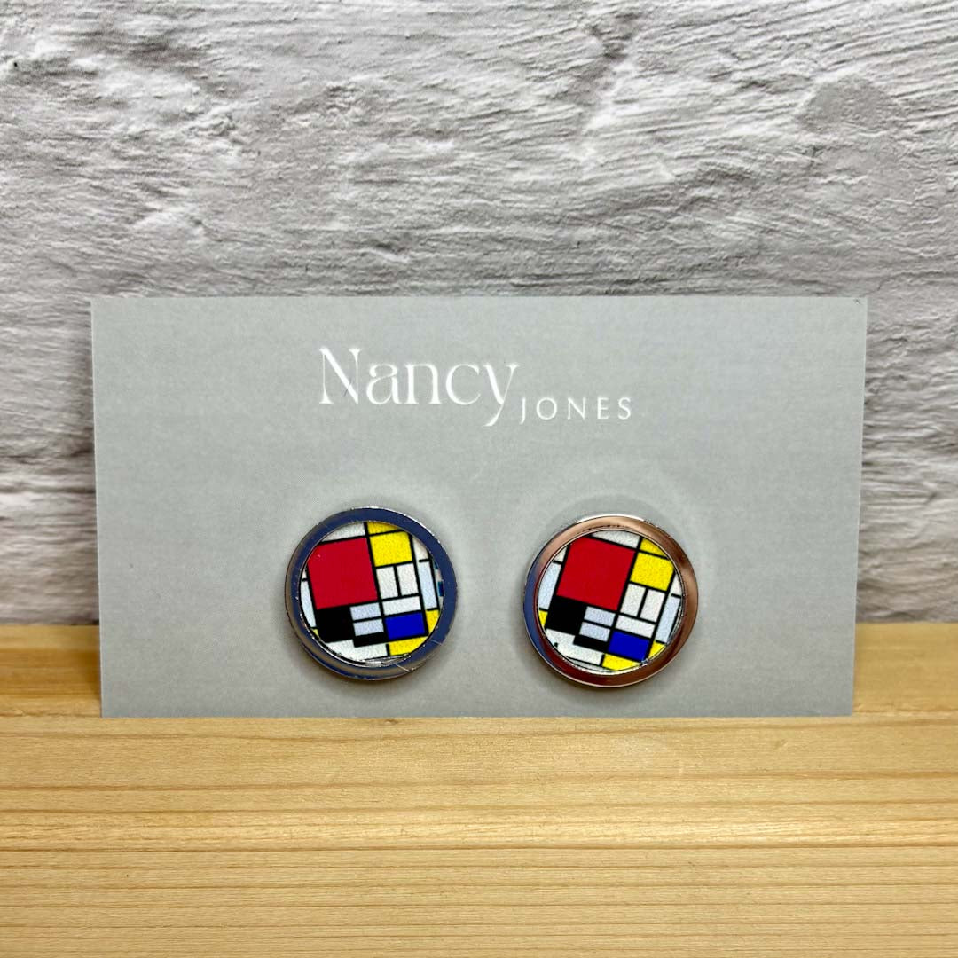 Mondrian Cufflinks - Nancy Jones_Just Makers