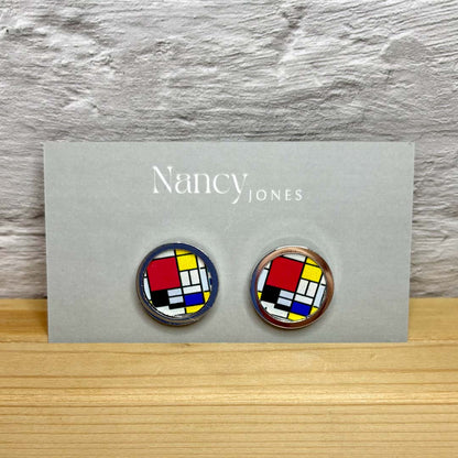 Mondrian Cufflinks - Nancy Jones_Just Makers