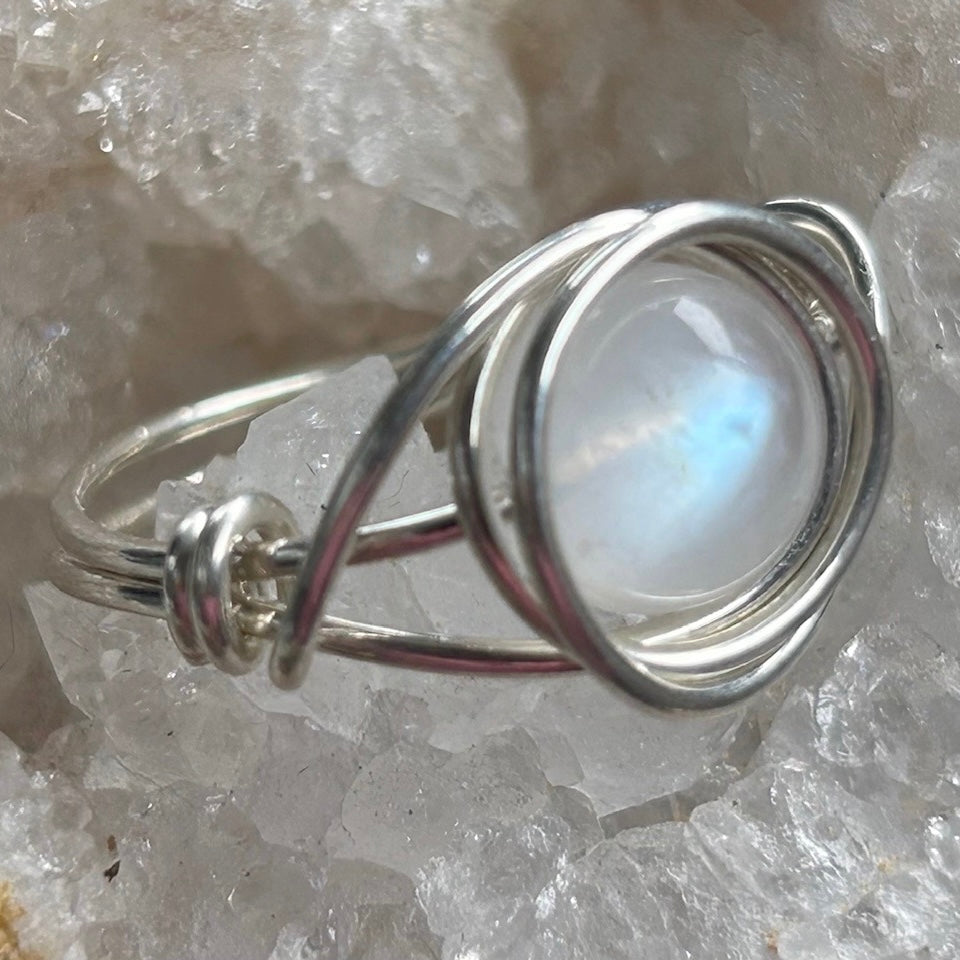 Moonstone Silver Ring - Hart, Body and Soul_Just Makers