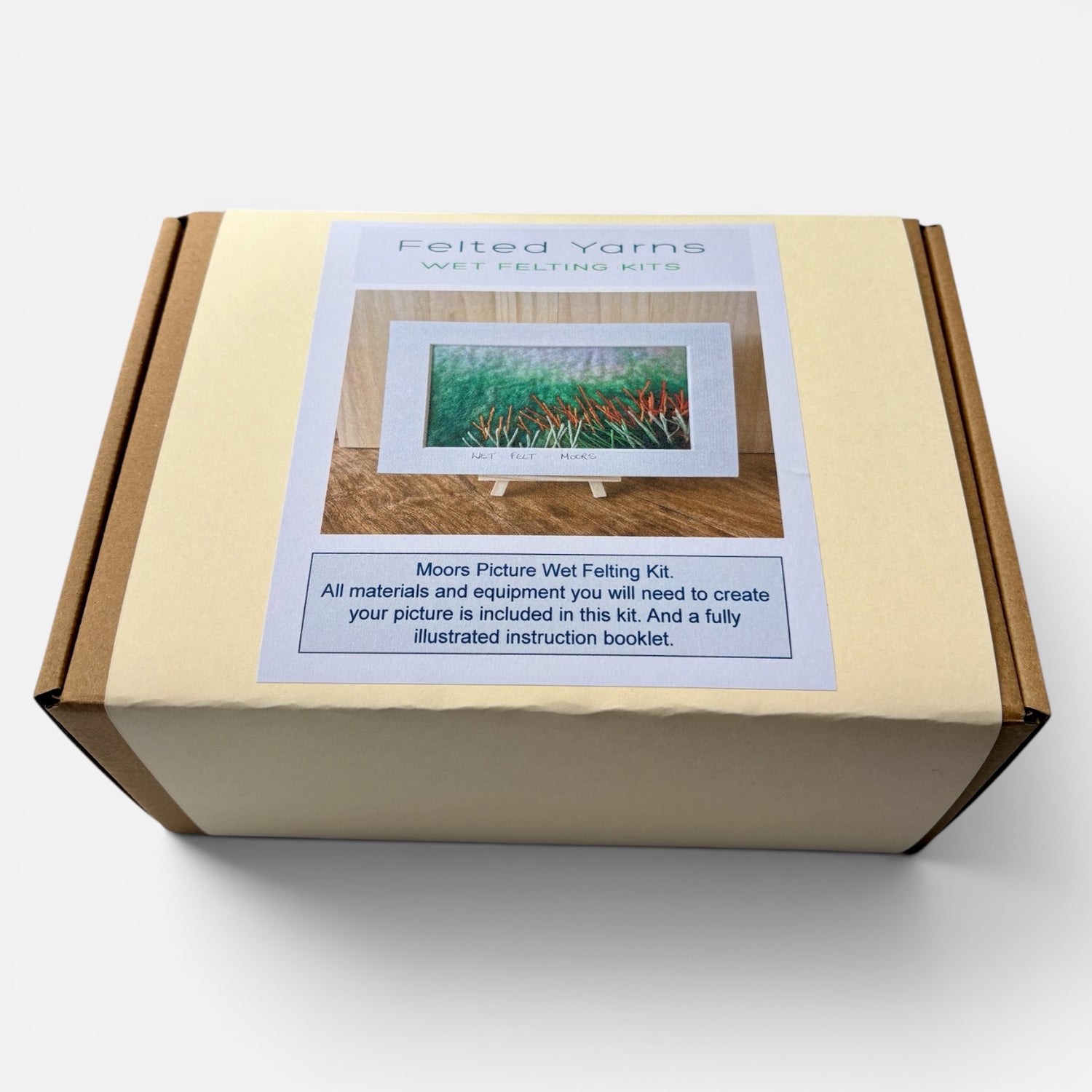 Moors Wet Felting Picture Kit - Felted Yarns_Just Makers