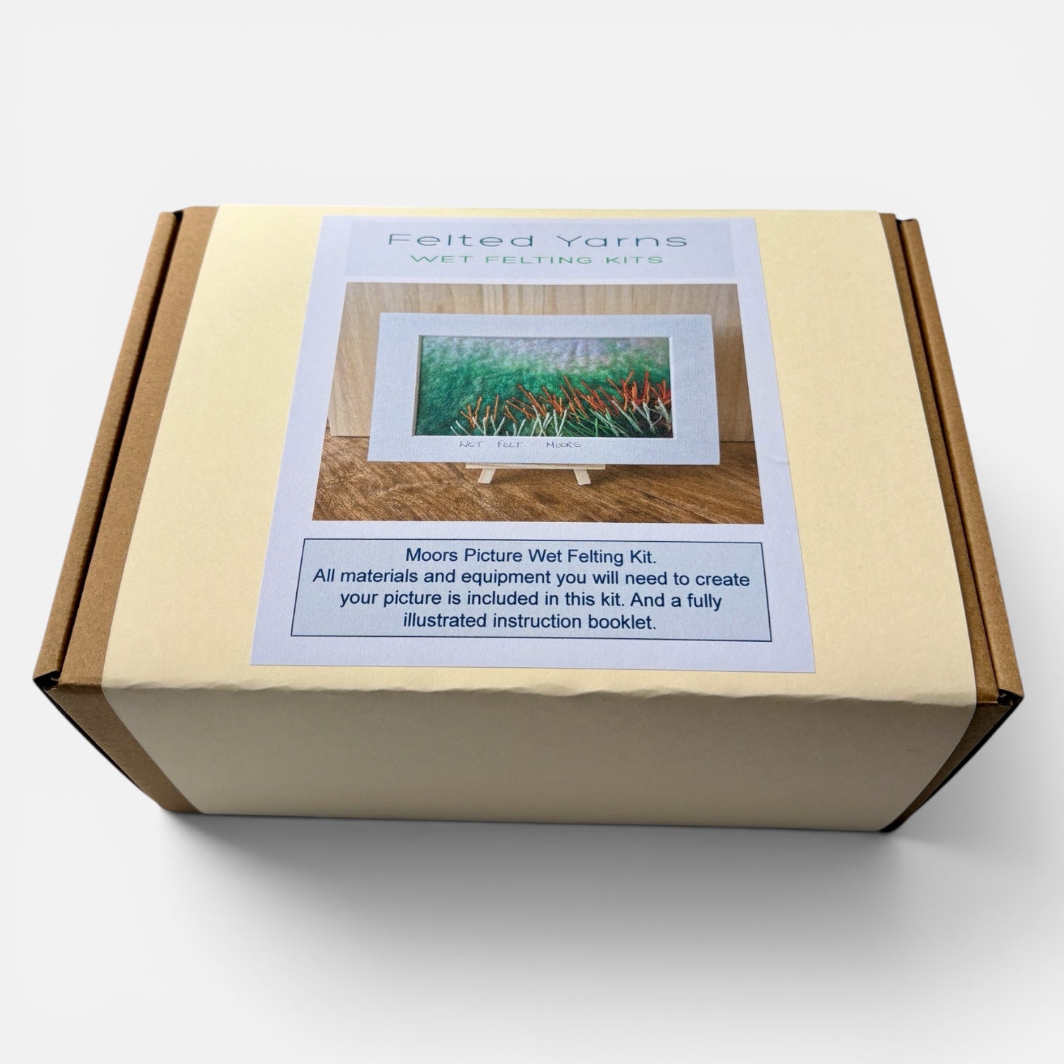 Moors Wet Felting Picture Kit - Felted Yarns_Just Makers