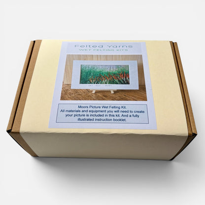 Moors Wet Felting Picture Kit - Felted Yarns_Just Makers