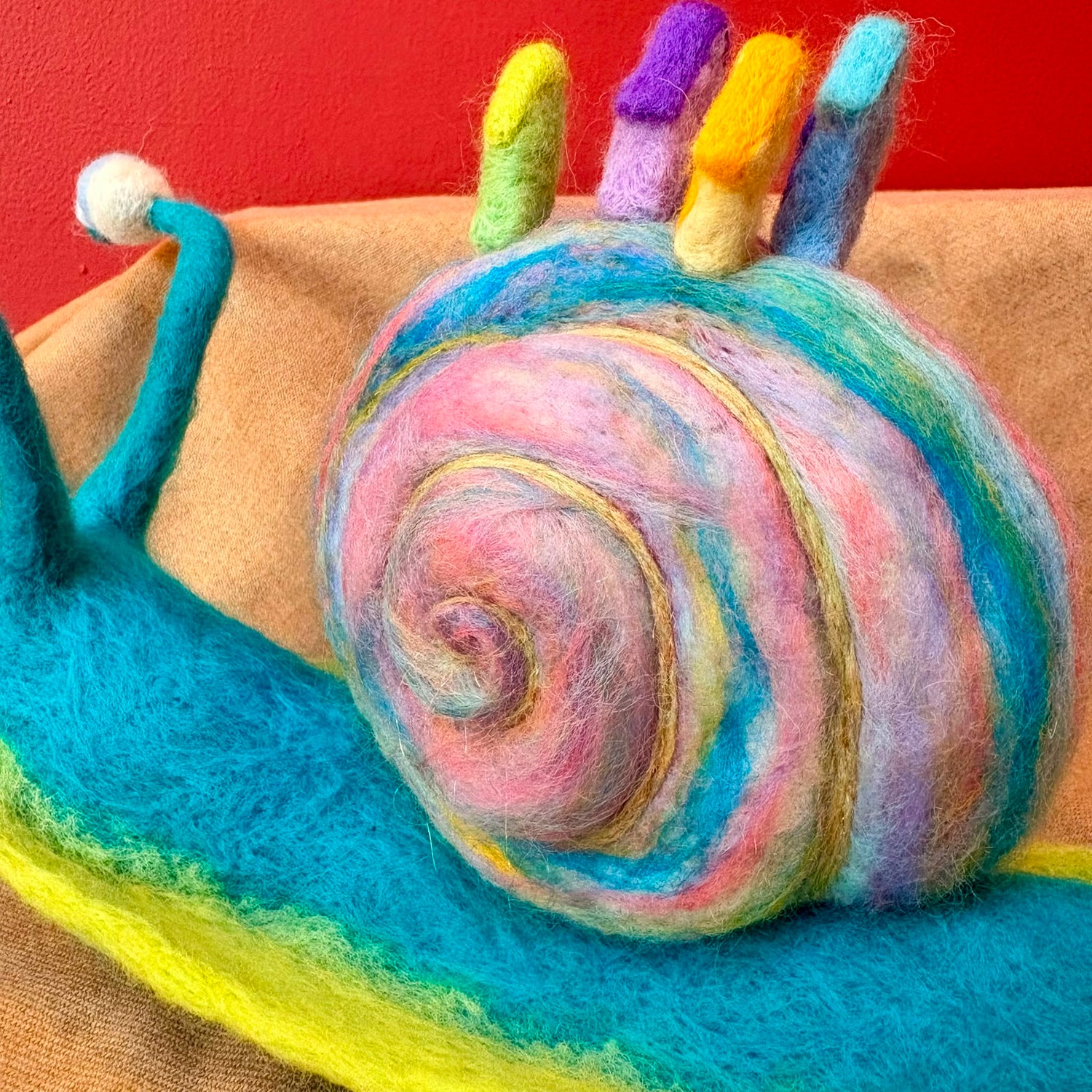 Moving House Felt Sculpture - Felts by Hannah_Just Makers