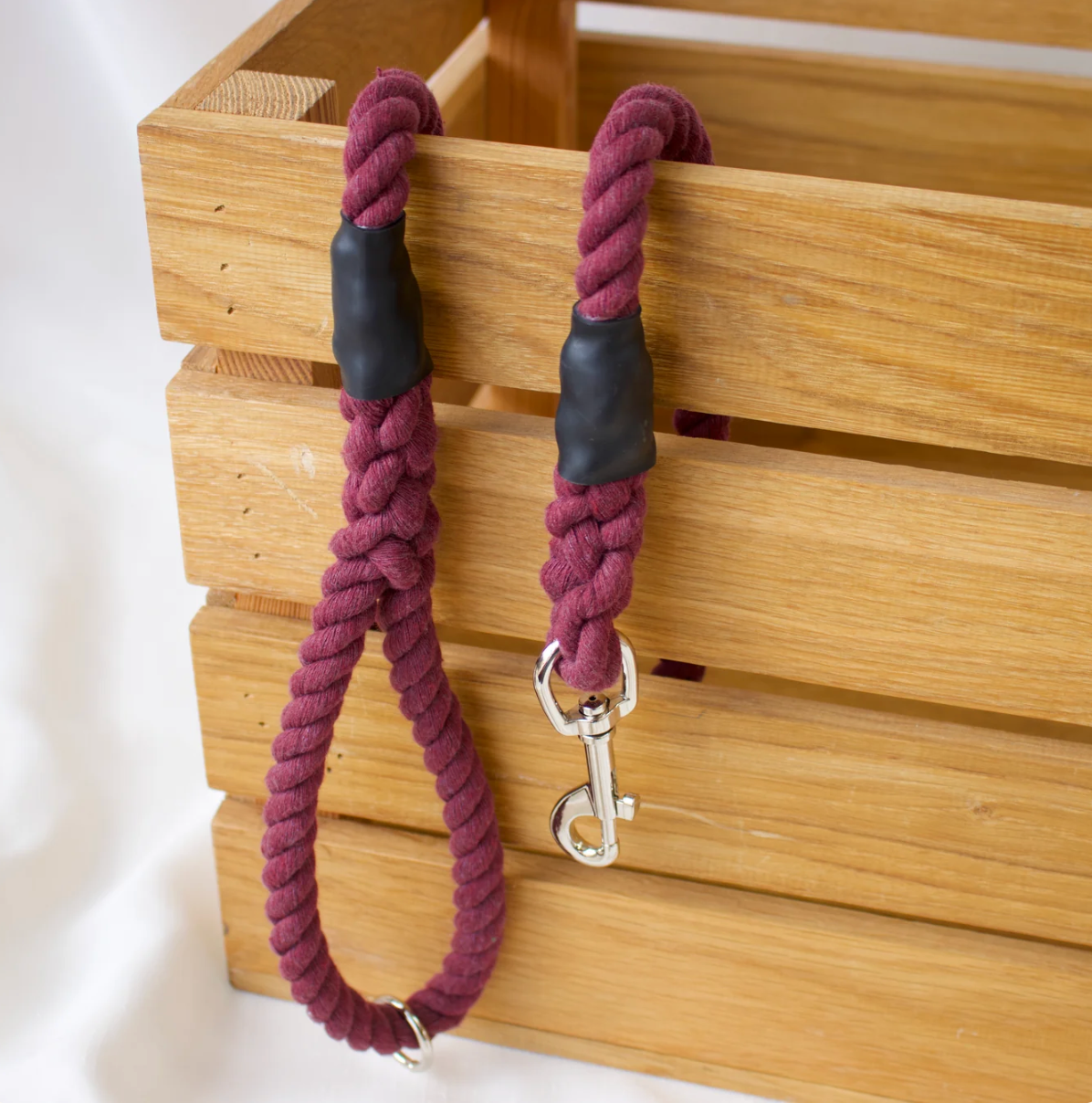 Mulberry Cotton Rope Dog Lead_Just Makers