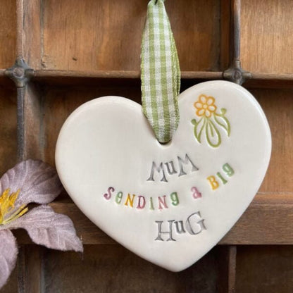 Mum Sending a Big Hug Heart - Jamali Annay Designs - Just Makers Jamali Annay Designs