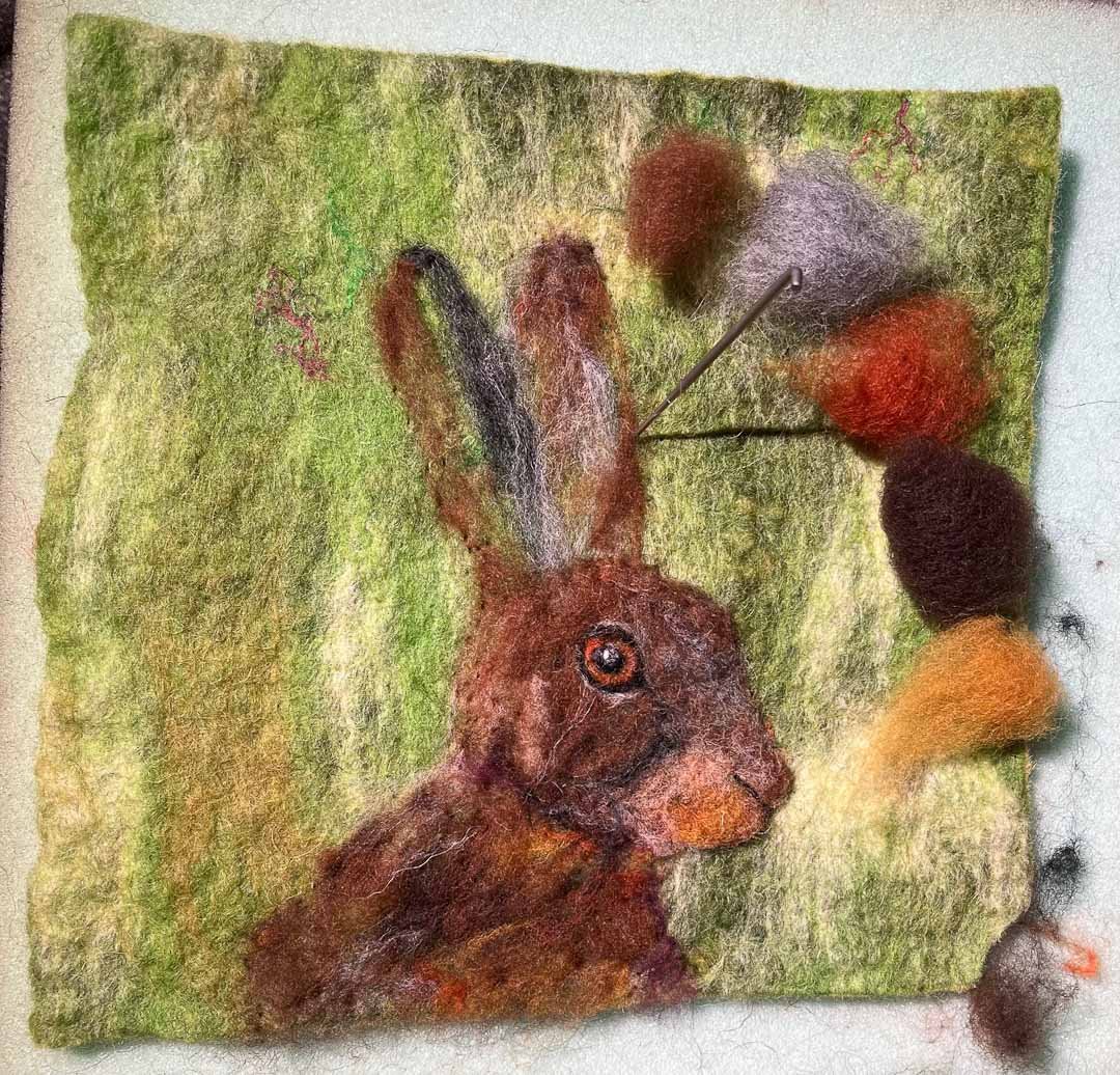 Needle Felt Animal Portrait Picture Workshop - Just Makers Workshop
