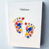 New Baby Footprints Card - Beverley Holgate_Just Makers