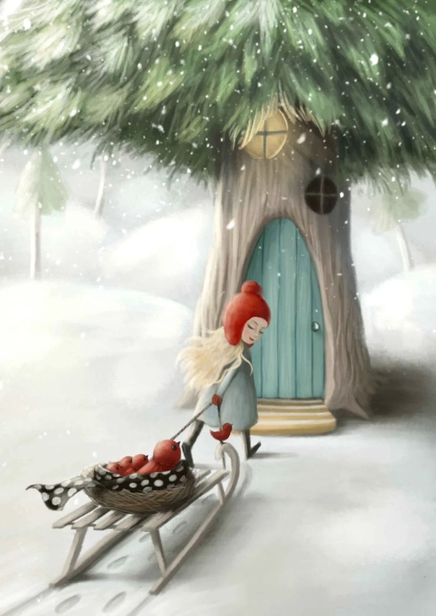 New Friends Greeting Card Demelsa Haughton - Just Makers Demelsa Haughton Illustration