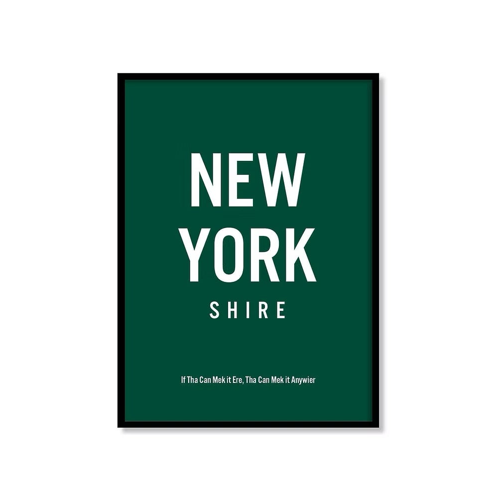 New Yorkshire Print Green_JAM Artwork_Just Makers