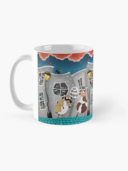 No Sheep, Shearlock! Ceramic Mug - Mervyn Tay Art_Just Makers