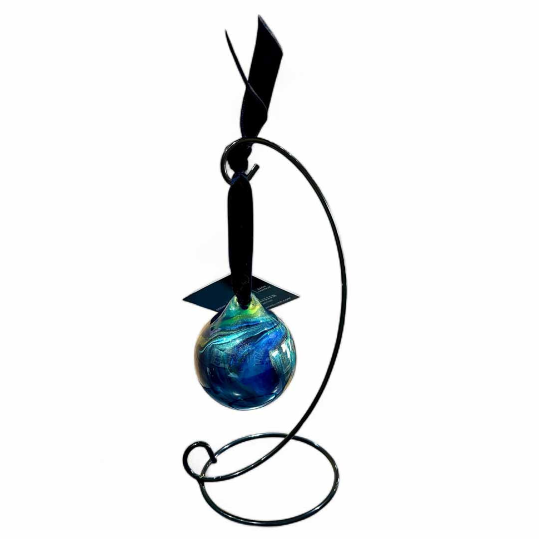 Northern Lights Ceramic Bauble - Ashleigh Weller_Just Makers