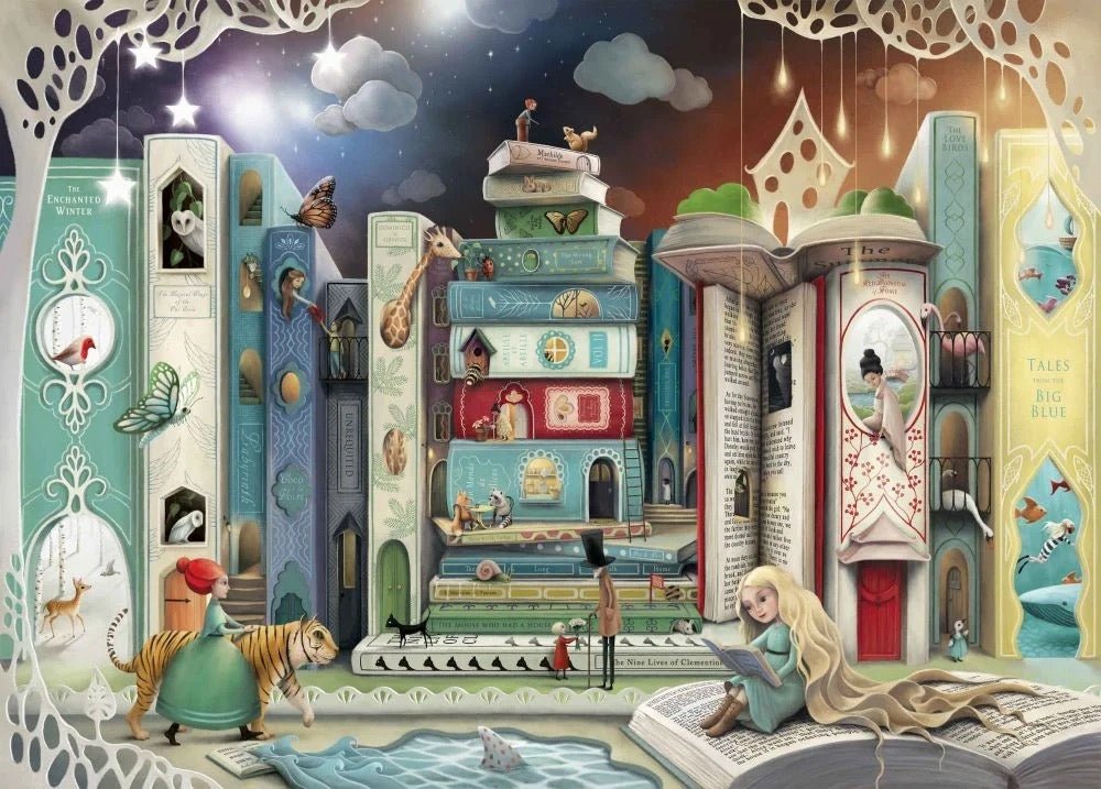 Novel Avenue Greeting Card - Demelsa Haughton - Just Makers Demelsa Haughton Illustration