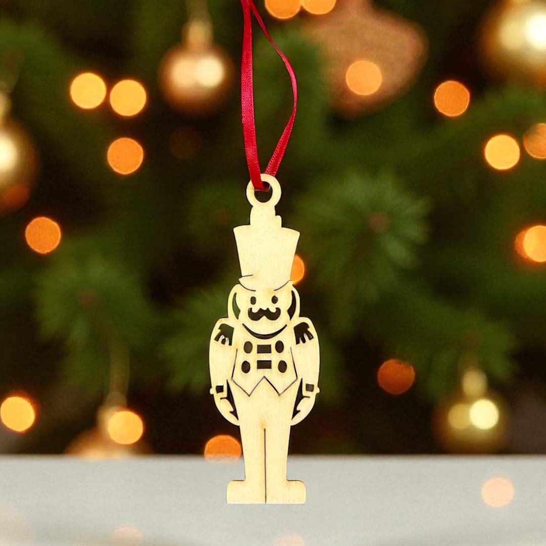 Nutcracker Wooden Decoration - Woodcutter Creations_Just Makers