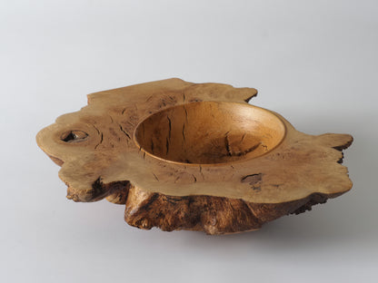Oak Burr Large Live Edged Bowl- Mike Bentley_Just Makers