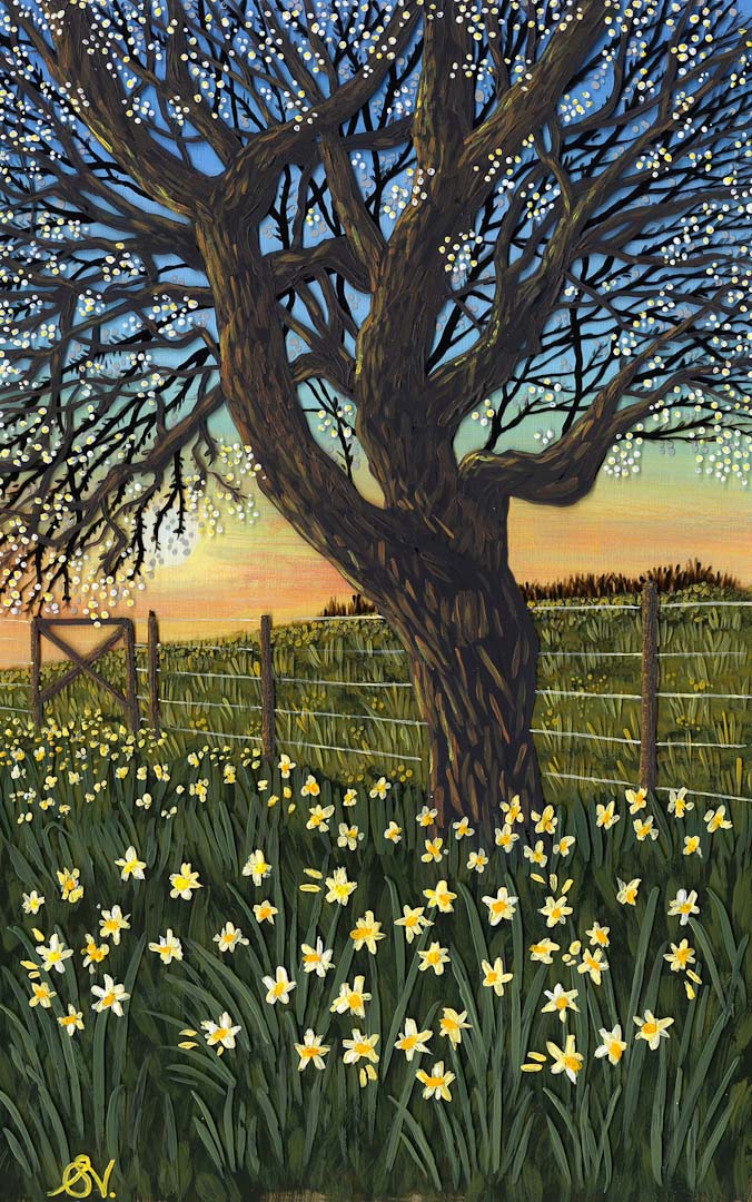 On the Way to Woodhall Framed Original - Sarah Jane Nicholls