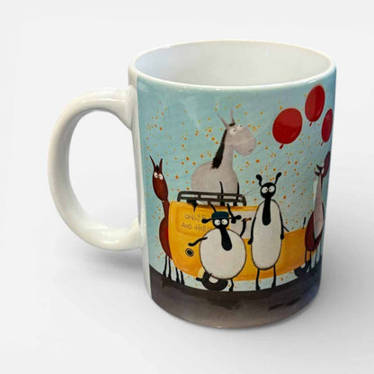 Only Ewes and Horses Ceramic Mug - Mervyn Tay Art_Just Makers