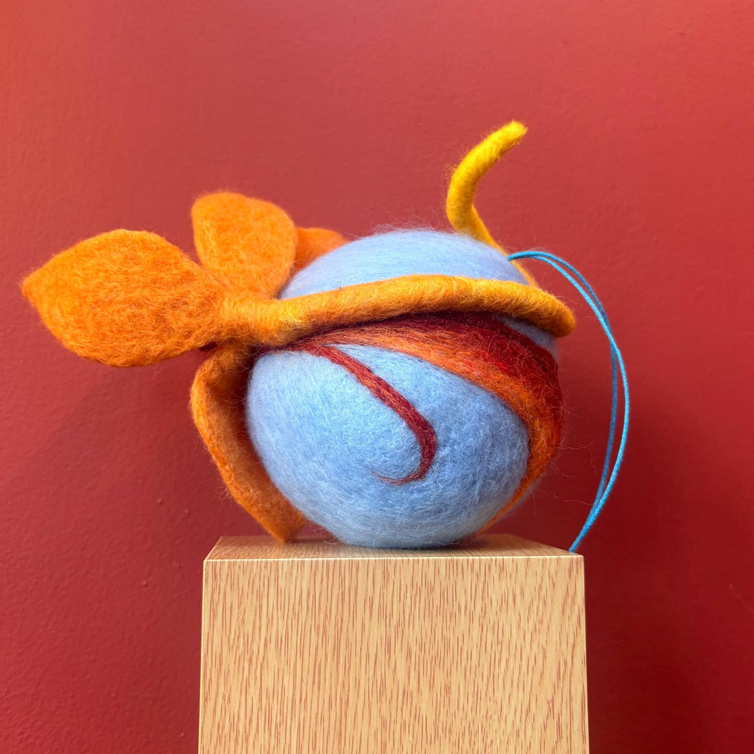 Orange Lily Felt Sculpture - Felts by Hannah_Just Makers