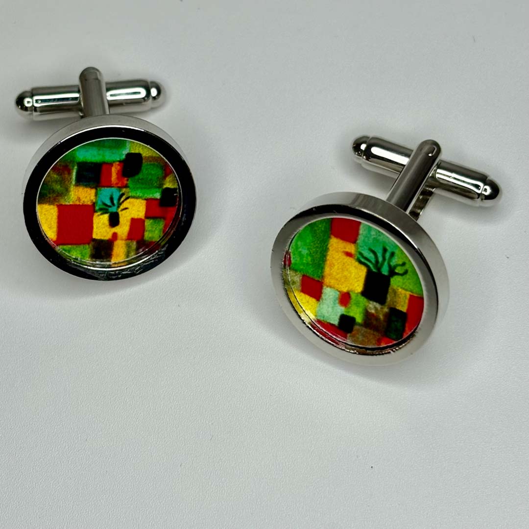 Orange Trees Cufflinks - Nancy Jones_Just  Makers