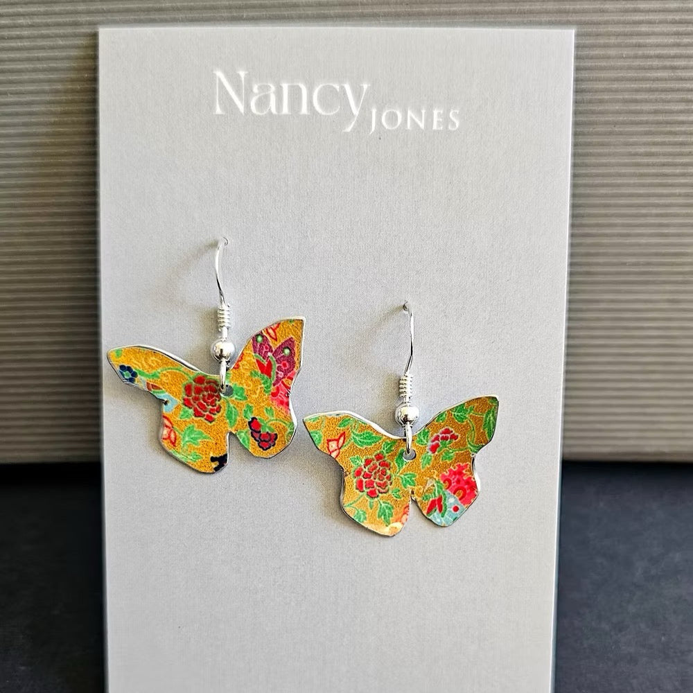 Oriental Butterfly Earrings - Nancy Jones_Just Makers