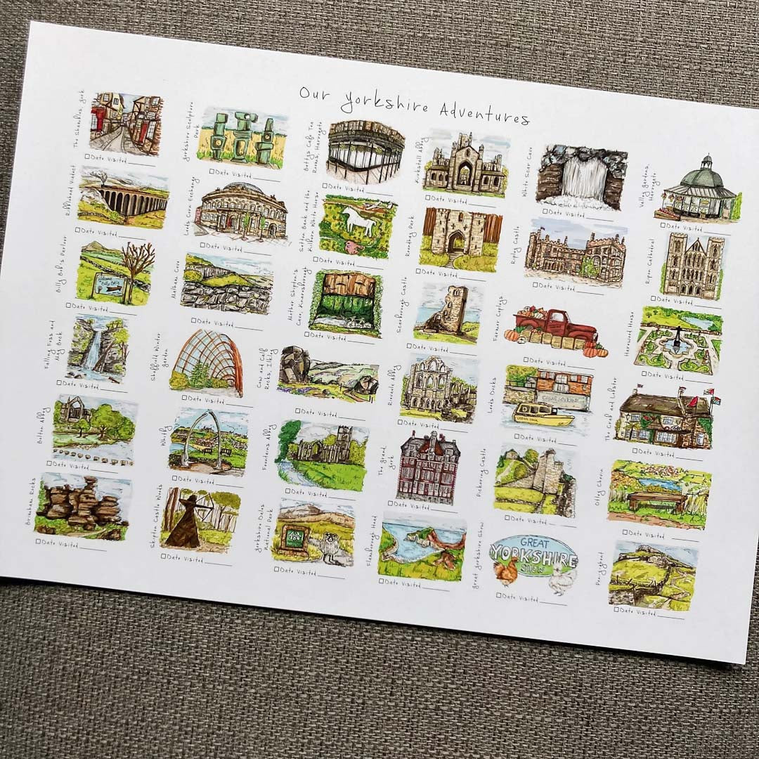 Our Yorkshire Adventures Print - HD Designs_Just Makers