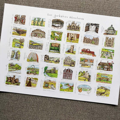 Our Yorkshire Adventures Print - HD Designs_Just Makers