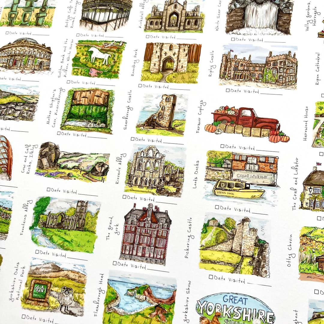 Our Yorkshire Adventures Print - HD Designs_Just Makers
