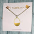 Oval Brass Necklace - Red Paper House_Just Makers