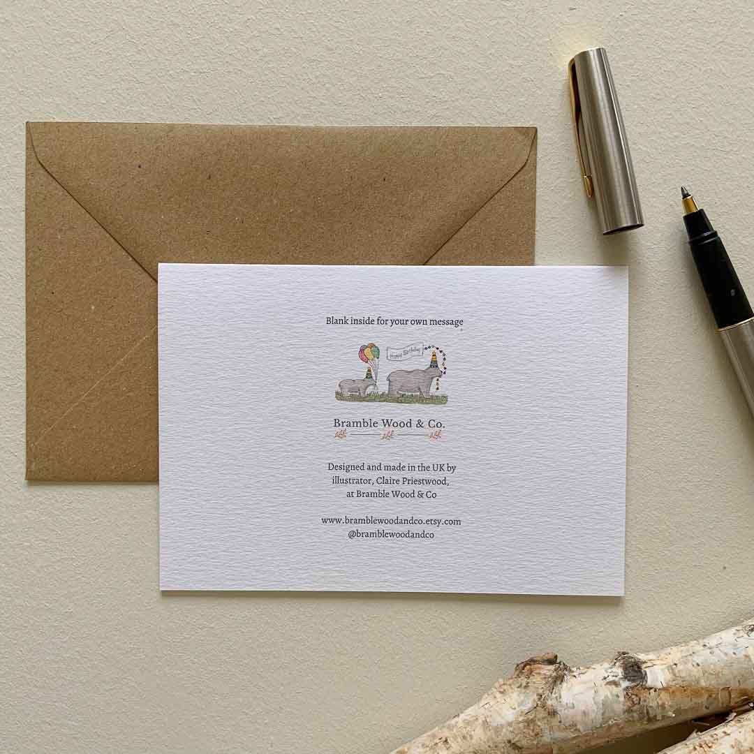 Party Bears with Birthday Cheer Card - Bramble Wood and Co_Just Makers