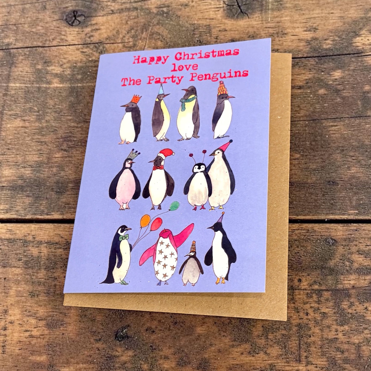 Party Penguins Christmas Cards (Pack of 5) | The Proverbial Hare_Just Makers