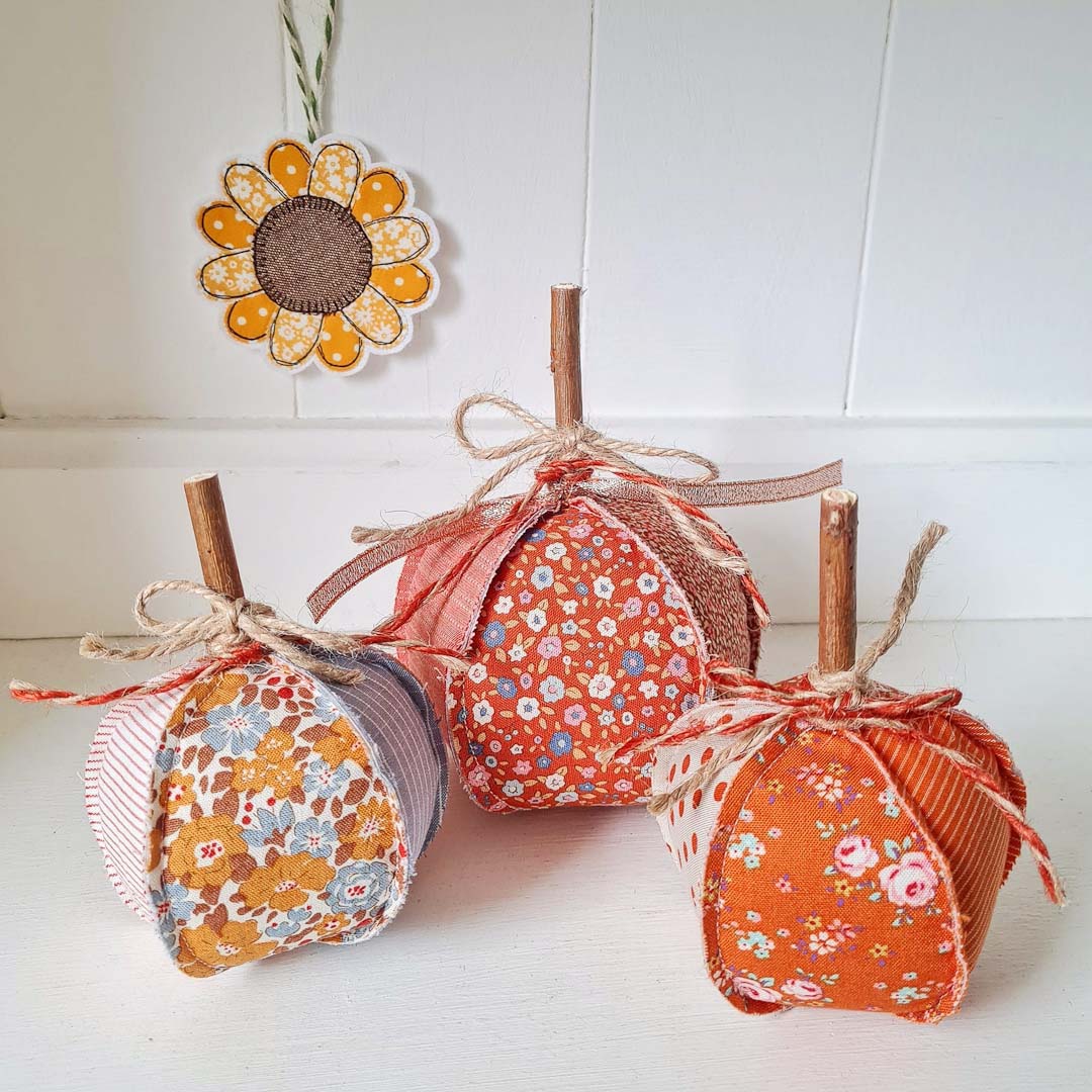 Patchwork Pumpkin Large - Alice and Audrey_Just Makers