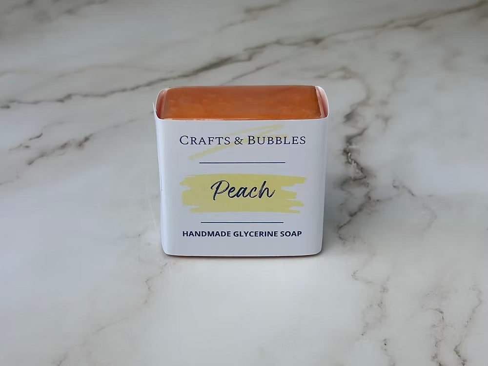 Peach Glycerine Soap - Crafts and Bubbles_Just Makers