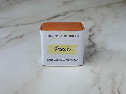 Peach Glycerine Soap - Crafts and Bubbles_Just Makers