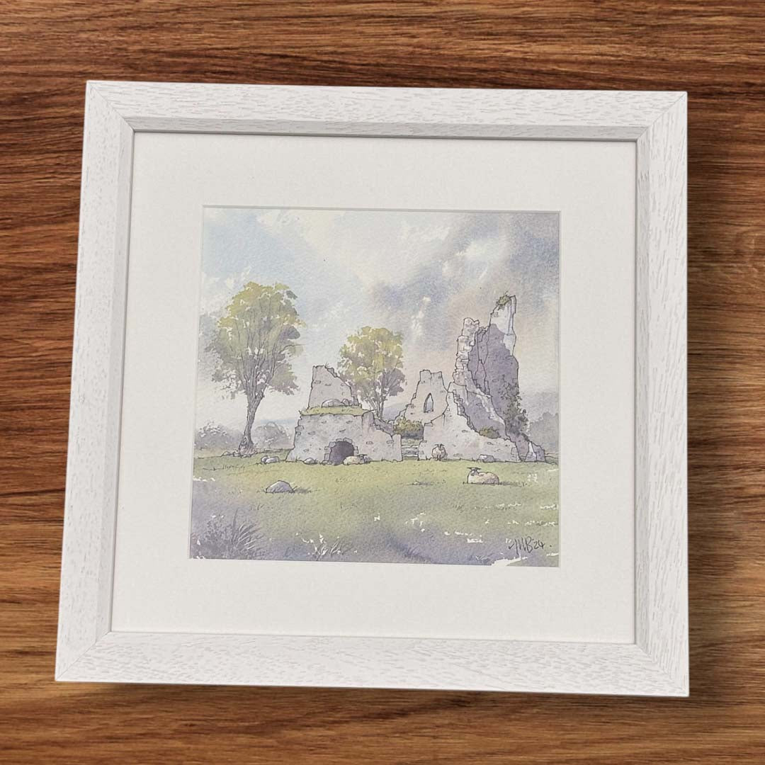 Pendragon Castle Original Framed Painting - Matty Burnham_Just Makers