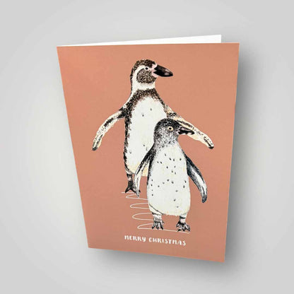 Penguin Greeting Card - Inky Print Designs - Just Makers Inky Print Designs