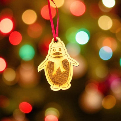 Penguin Wooden Decoration - Woodcutter Creations_Just Makers