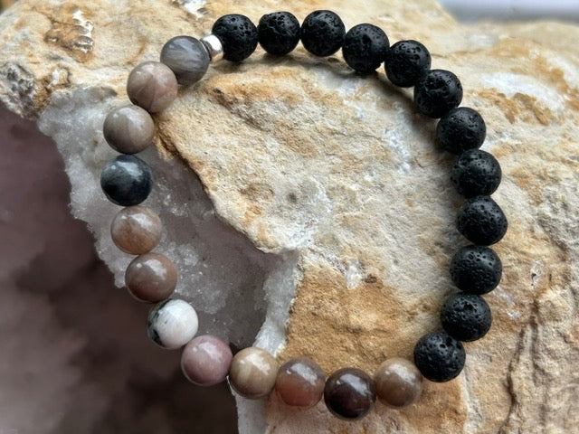 Petrified Wood and Lavastone Men&