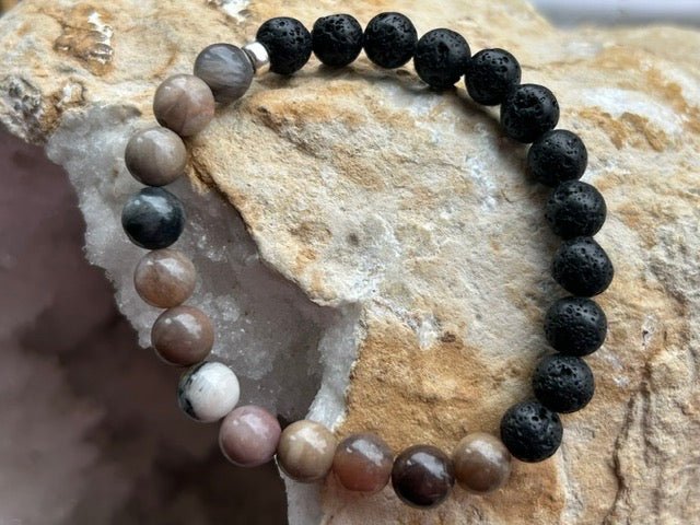 Petrified Wood and Lavastone Men&