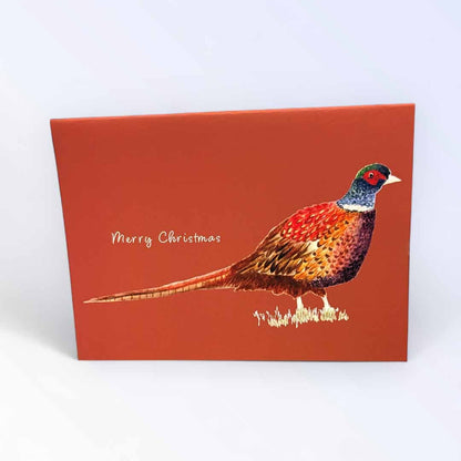 Pheasant Greeting Card - Inky Print Designs - Just Makers Inky Print Designs