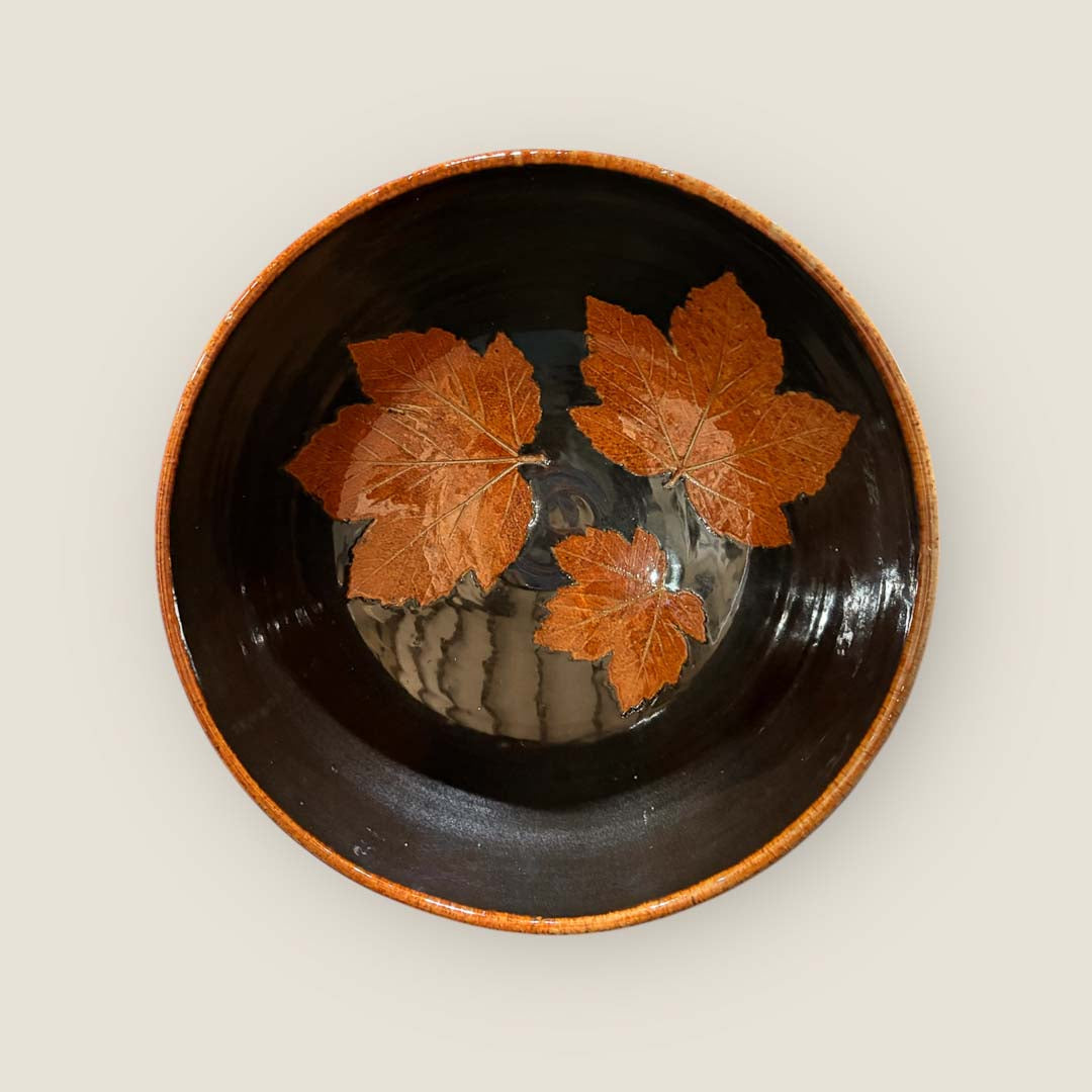 Wold Pottery Large Leaf Bowl  - Design Two
