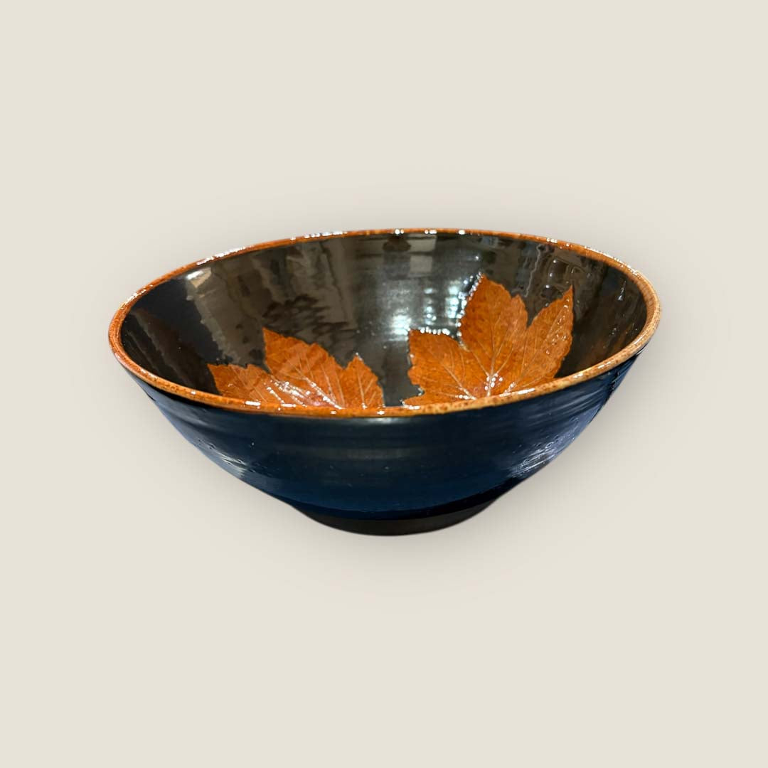Wold Pottery Large Leaf Bowl  - Design Two