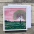 Pink Paradise Square Card by Sarah Jane Nicholls