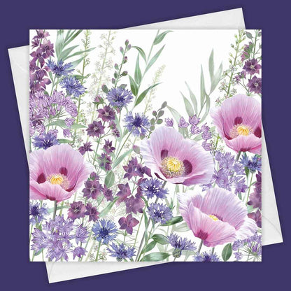 Pink Summer Days Greeting Card - Fiona Calder - Just Makers Fiona Calder Designs