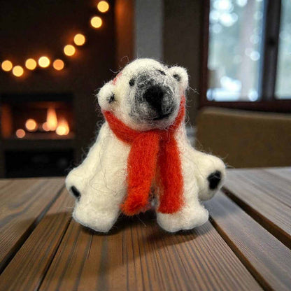 Polar Bear - Needle Felt - Pam Chilton_Just Makers