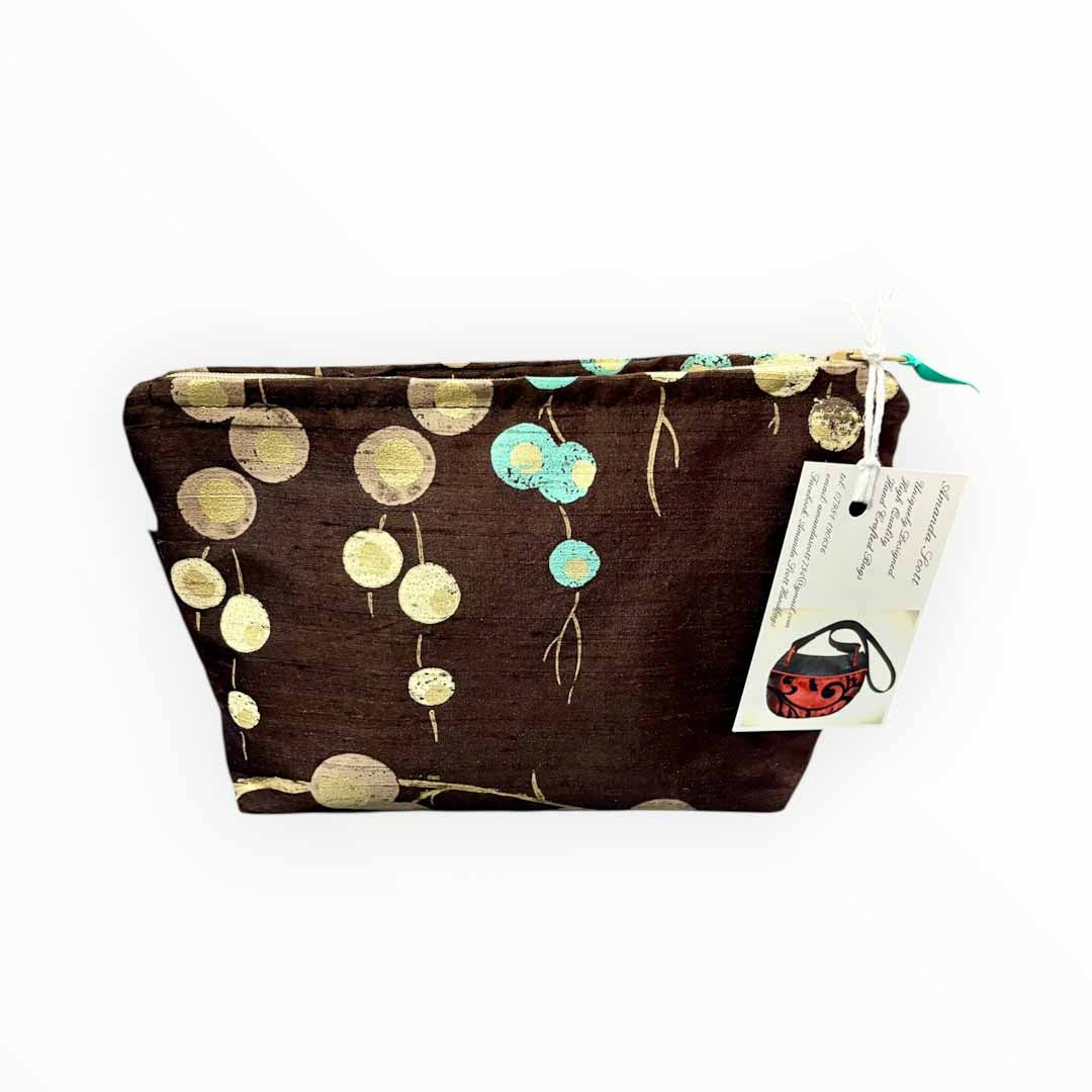 Printed Blue Berry Make Up Bag - Amanda Scott_Just Makers