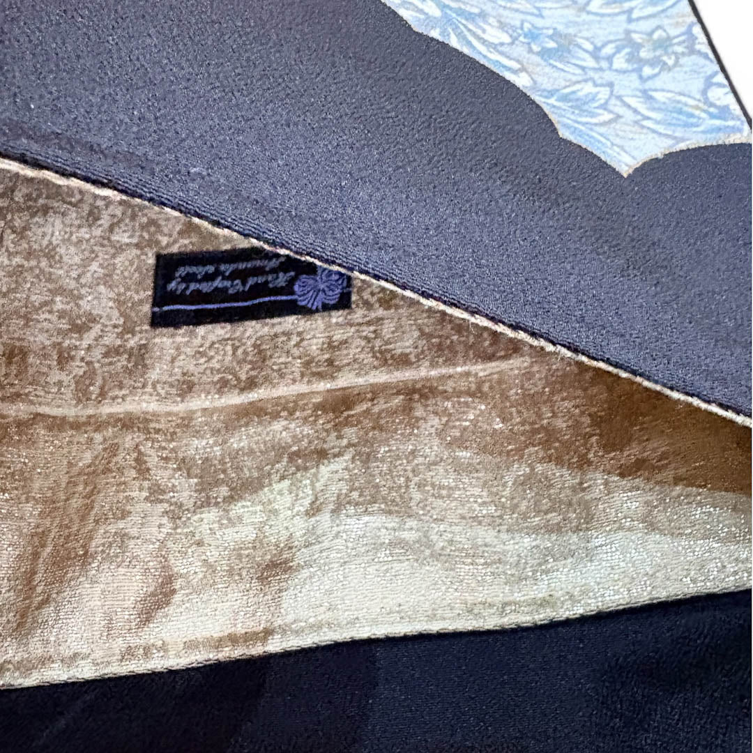 Printed Embroidered Kimono Silk Handbag - Amanda Scott_Just Makers