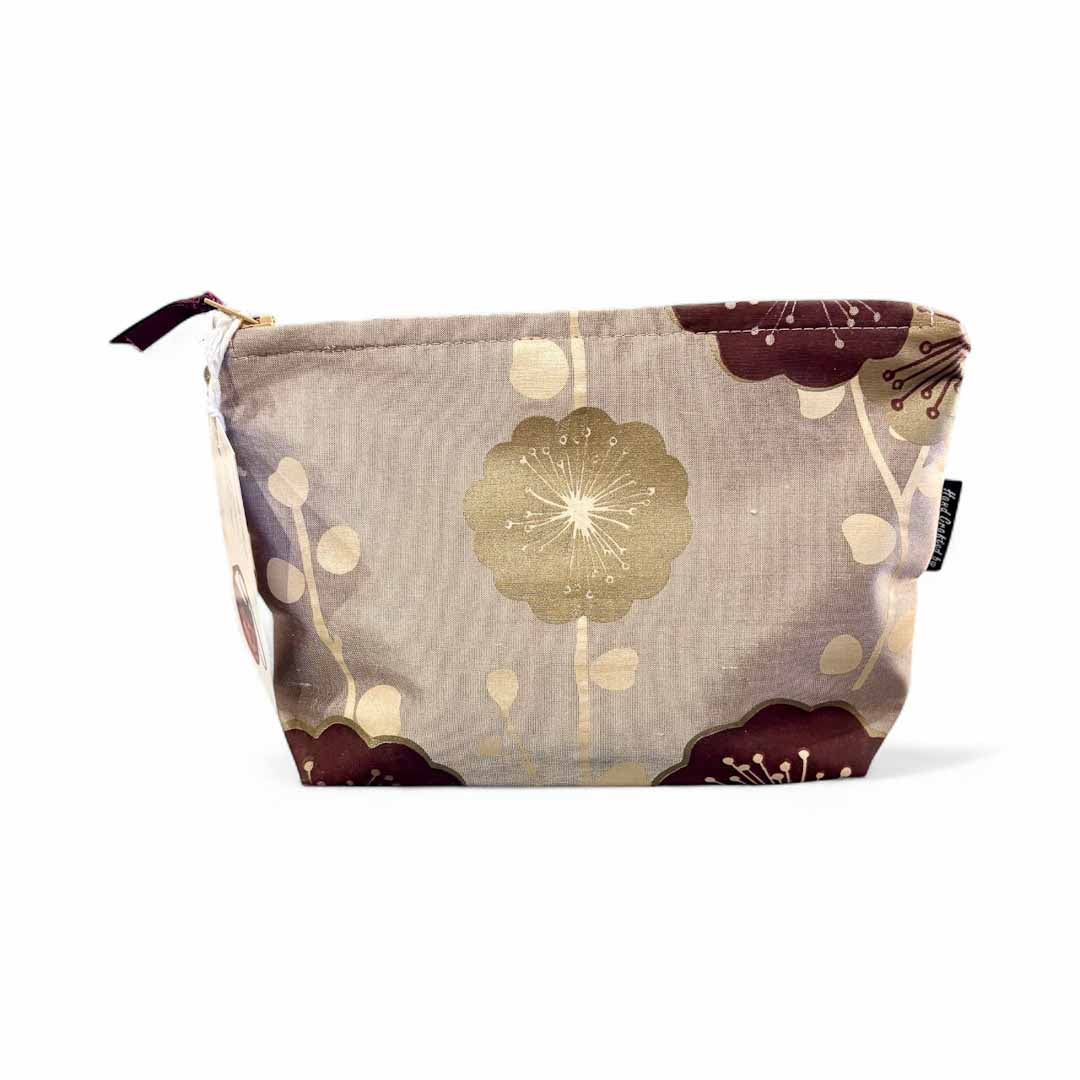 Printed Floral Silk Make Up Bag - Amanda Scott_Just Makers
