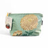 Printed Teal Silk Make Up Bag - Amanda Scott_Just Makers