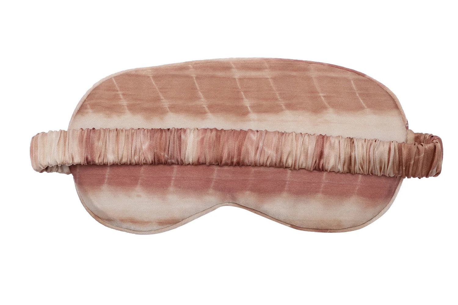 Pure Silk Eye Mask Brown - Pattern Passion_Just Makers