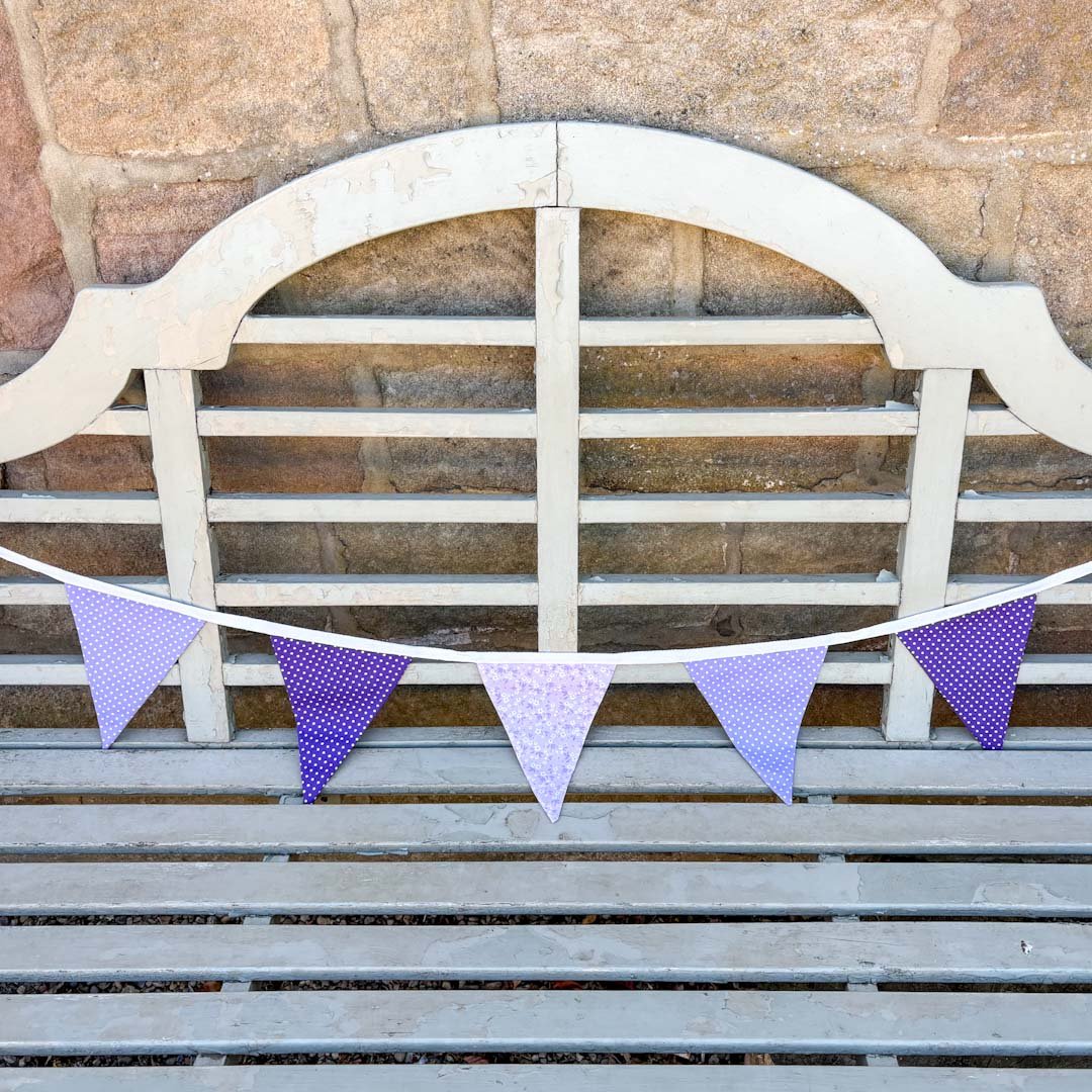 Purple and Lilac Bunting - Made by Marianne - Just Makers Made by Marianne